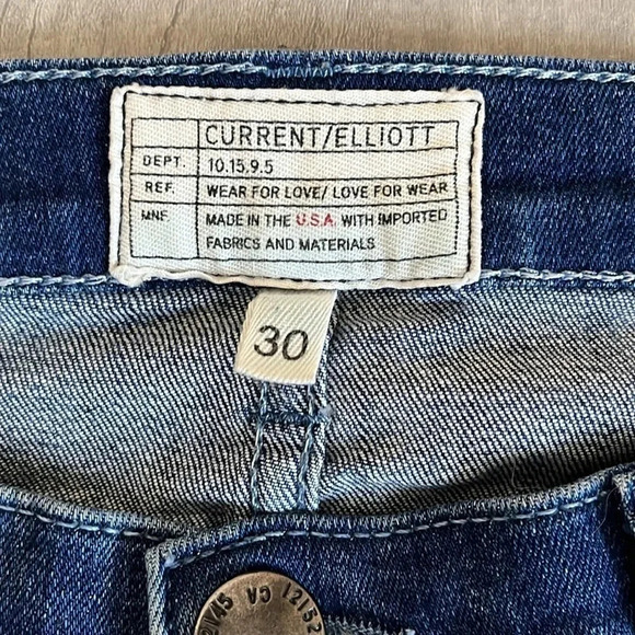 Stiletto Sahara Destroy Blue Skinny Mid-Rise Denim Jeans, Size 30 - Picture 6 of 9